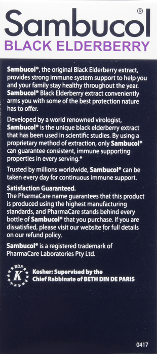 SAMBUCOL BLACK ELDERBERRY ORIGINAL 7.8OZ