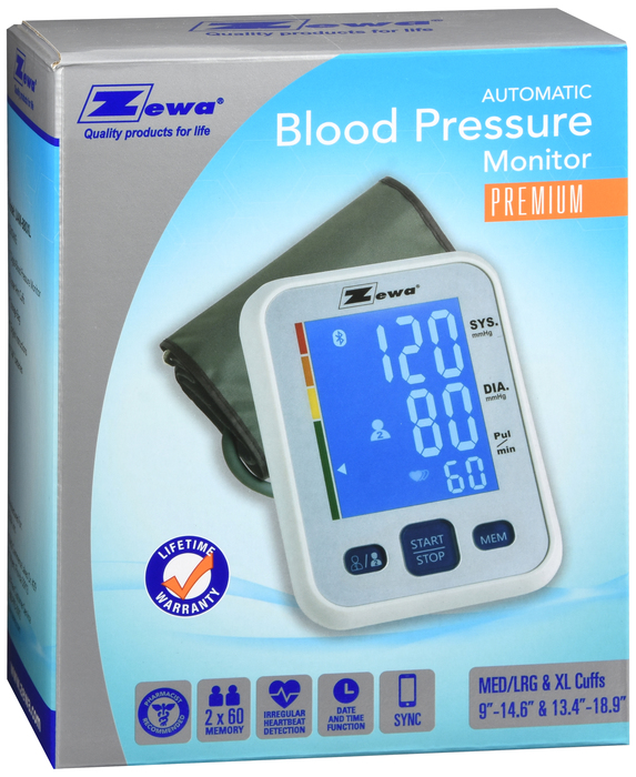 Zewa Automatic Premium Blood Pressure Monitor XL 1ct