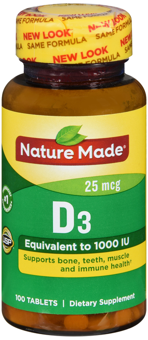 Nature Made VIT D 1000IU TABLET 100ct