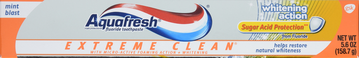 AQUAFRESH EXTREME CLEAN TOOTHPASTE WHITENING ACTION 5.6OZ