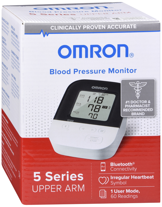 Omron 5 Series Wireless Upper Arm Blood Pressure Monitor 1ct