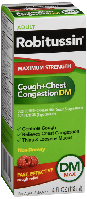 Robitussin DM Max Strength Cough/Congestion Liquid 4oz