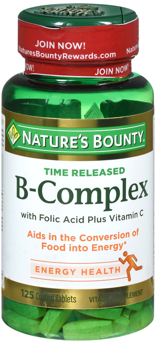 Nature's Bounty B Complex W/C Tablets 125ct