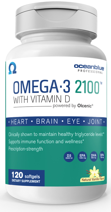 OceanBlue Omega-3 2100mg with Vitamin D Softgels 120ct