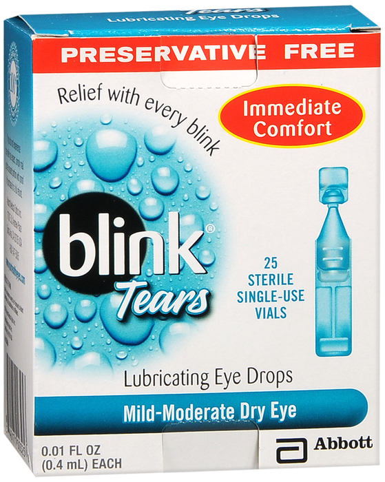 Blink Tears Preservative Free Lubricating Eye Drops 25ct