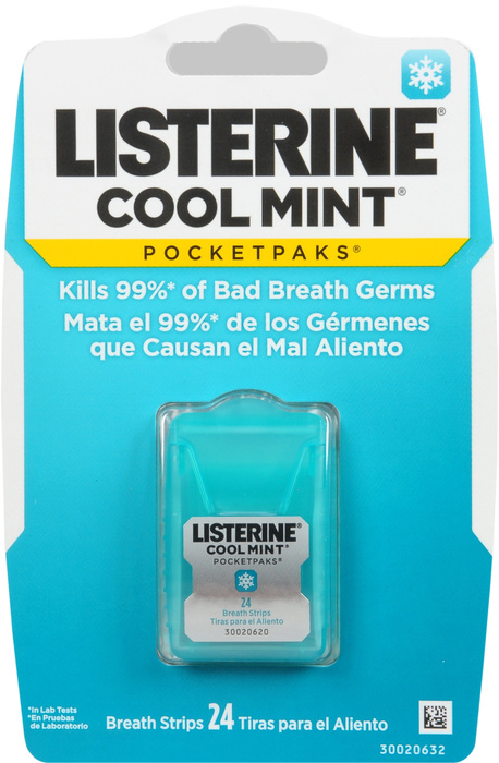 LISTERINE POCKET PK COOL MINT 12X24CT