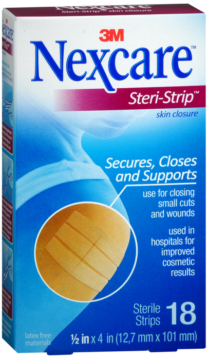 NEXCARE STERI STRIP 1/2"X4" 18CT