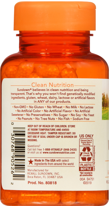 Sundown Vitamin C 500mg TR Capsules 90ct