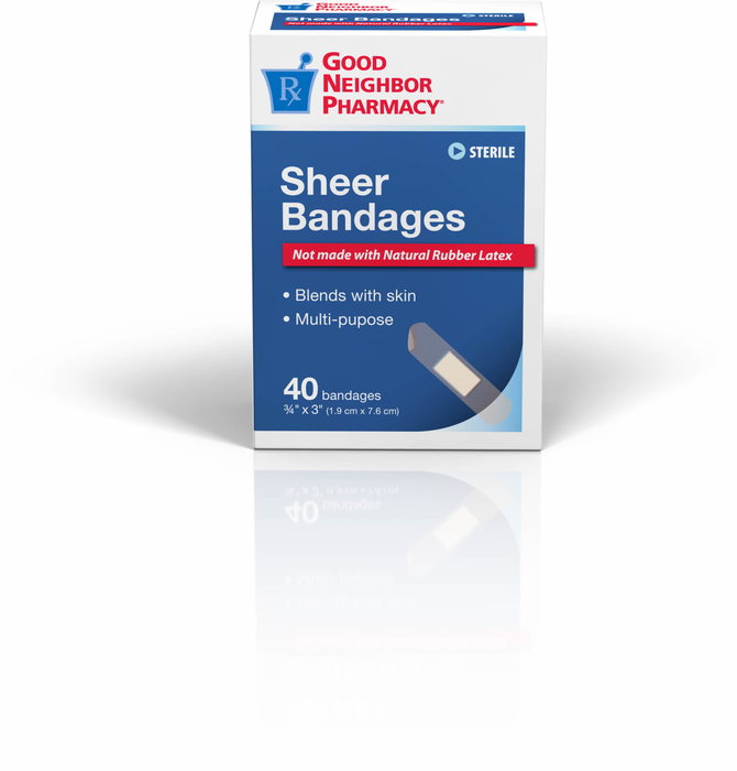 Good Neighbor Pharmacy Sheer Bandages Â¾x3 40ct