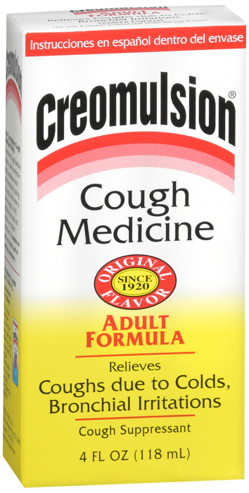 CREOMULSION ADULT COUGH SYR FORMULA 4 OZ