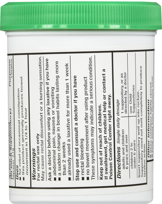 Good Neighbor Pharmacy Adult Glycerin Suppositories 50ct