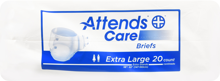 ATTENDS CARE BRIEF X-LARGE 3X20 CT