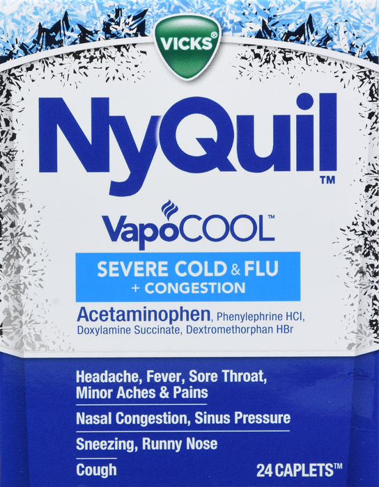 NYQUIL SVR CLD&FLU+VICKS VAPOCL CPL 24CT