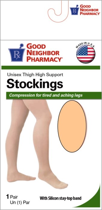 Good Neighbor Pharmacy Thigh High Unisex 20-30mmHg Beige M