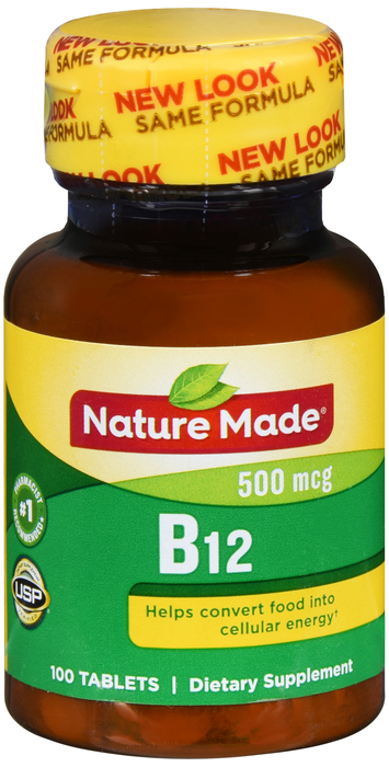 Nature Made VIT B12 500MCG TABLET 100ct