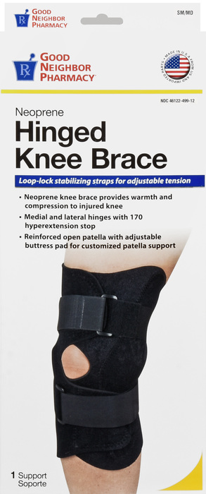 Good Neighbor Pharmacy Neoprene Hinged Knee Brace Small/Medium 1ct