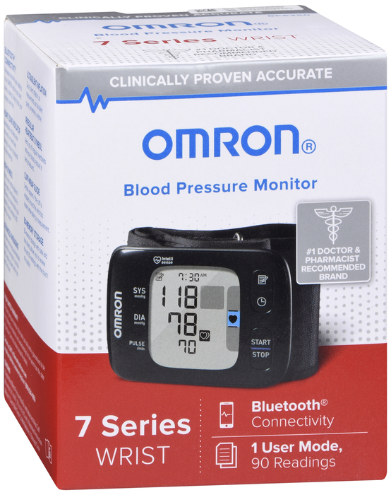 Omron 7 Series Wireless Wrist Blood Pressure Monitor 1ct