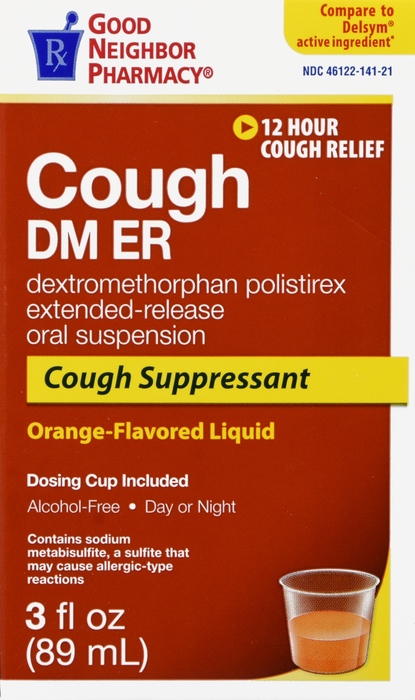 Good Neighbor Pharmacy Cough DM ER Cough Suppressant Orange-Flavored Liquid 3oz