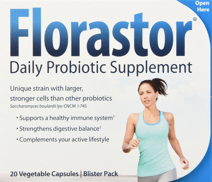 Florastor Daily Probiotic Supplement 250mg Capsules 20ct