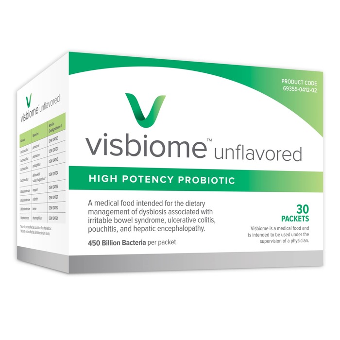 VISBIOME UNFLVD PROBIOTIC 450B PKT 30