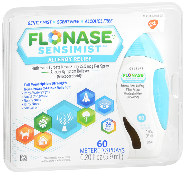 Flonase Sensimist 24HR Allergy Relief Scent Free Nasal Spray 0.34oz