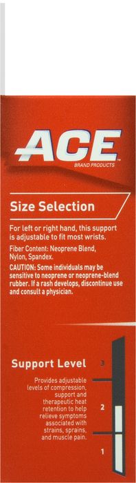 ACE Wrist Support Adjustable 1ct