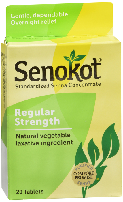 Senokot Natural Vegetable Laxative Tablets 20ct