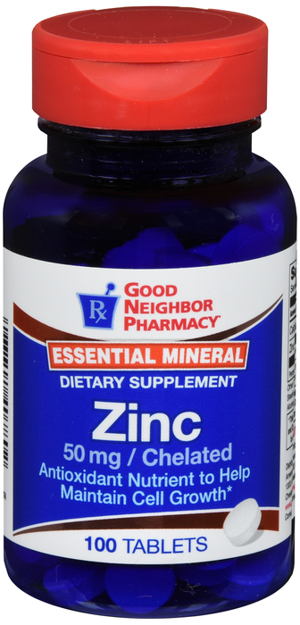 Good Neighbor Pharmacy Zinc 50mg Tablets 100ct