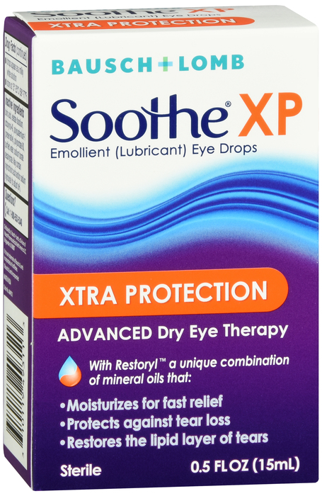 Bausch + Lomb PreserVision Soothe, Xtra Protection Advanced Dry Eye Therapy Eye Drops 0.5oz