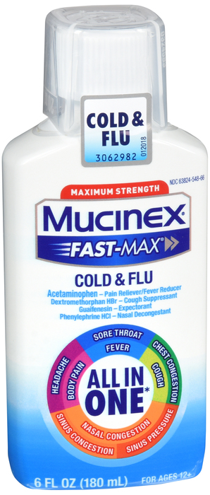 Mucinex Fast Max Severe Cold Liquid 6oz