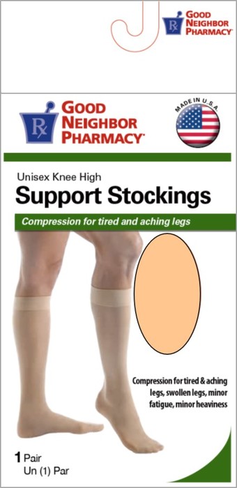 Good Neighbor Pharmacy Footless Tights Opaque 20-30mmHg Beige L