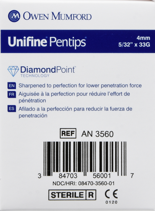 Unifine Pentips 4mmx33g 100ct