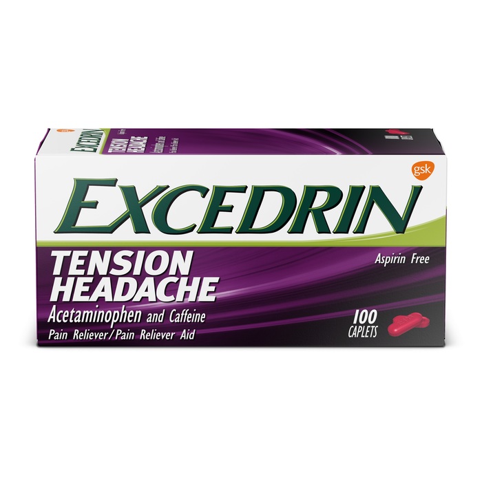 EXCEDRIN TENSION HEADACHE CAPLET 100CT