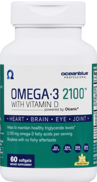 OceanBlue Omega-3 2100mg with Vitamin D Softgels 60ct