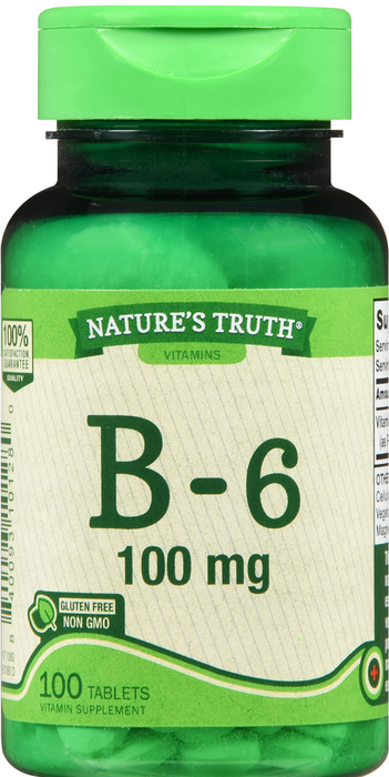 VIT B-6 100MG TAB 100CT NAT TRUTH