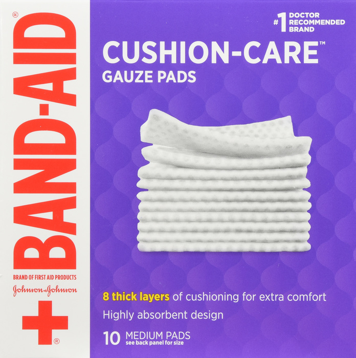 JJ GAUZE PADS 3IN X 3INCH 10CT