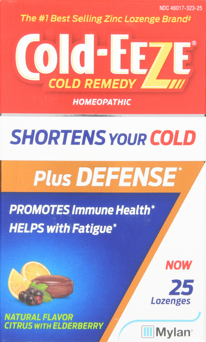 Cold-Eeze Plus Defense Citrus with Elderberry Lozenges 25ct