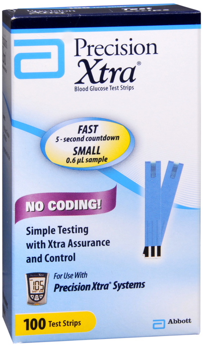 PRECISION XTRA TEST STRIP 100CT