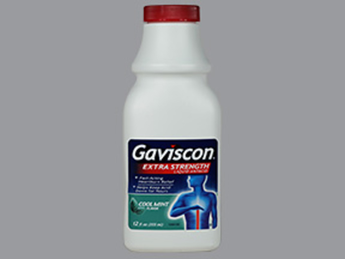 Gaviscon Extra Strength Antacid Cool Mint Liquid 12oz