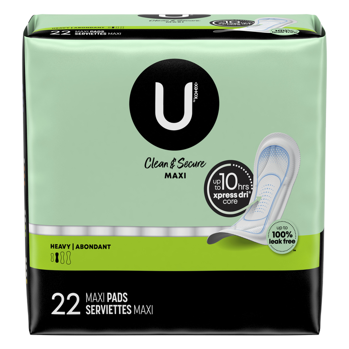 U by Kotex Security Ultra Thin Pads Regular Length 22ct