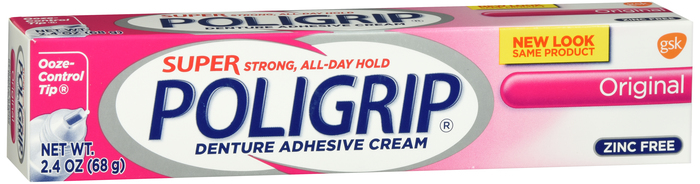 Poligrip Original Denture Adhesive Cream 2.4oz