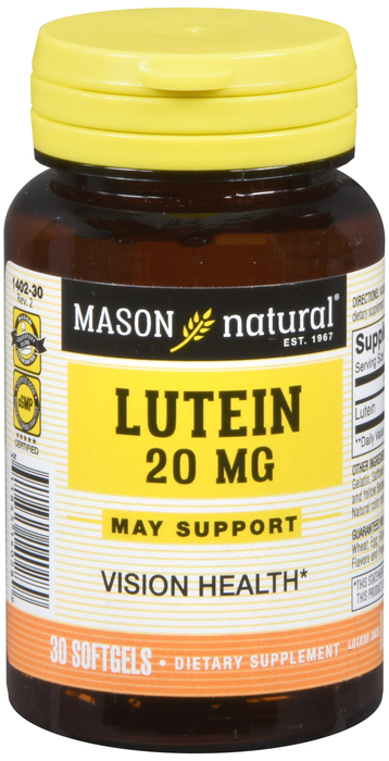 LUTEIN 20MG SOFTGEL 30CT MASON