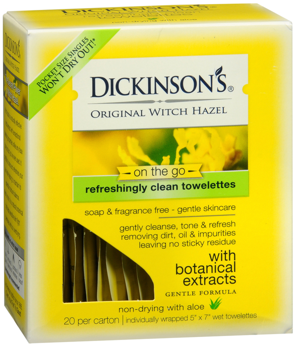 Dickinson’s Witch Hazel Towelettes 20ct