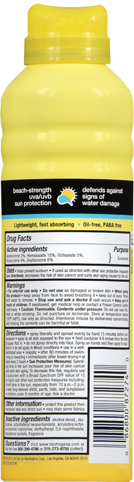 Neutrogena Beach Defense SPF 70 Sunscreen Spray 6.5oz