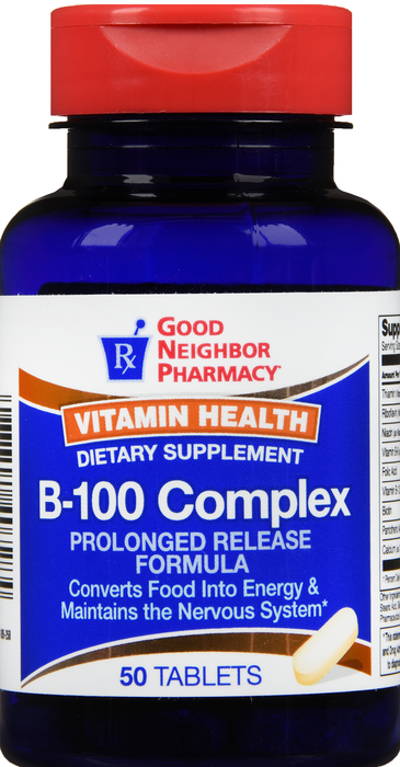 Good Neighbor Pharmacy Vitamin B-100 Complex Prolonged Release Tablets 50ct