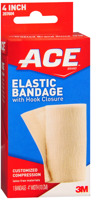 ACE Elastic Bandage With Velcro 4 Inch