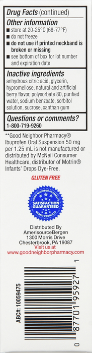 Good Neighbor Pharmacy Ibuprofen Infant Drops Berry Flavor 1oz