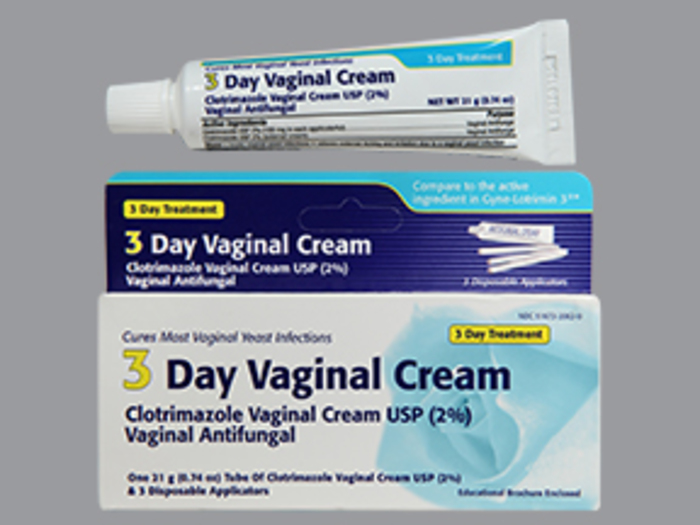 Clotrimazole 2% Vaginal Cream 3 Day 21gm