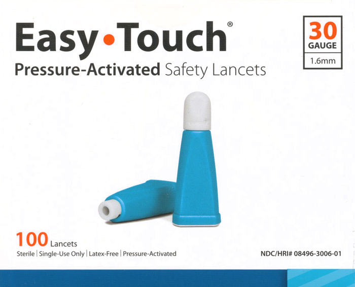 Easy Touch Lancets Pressure Activated 30G 100ct