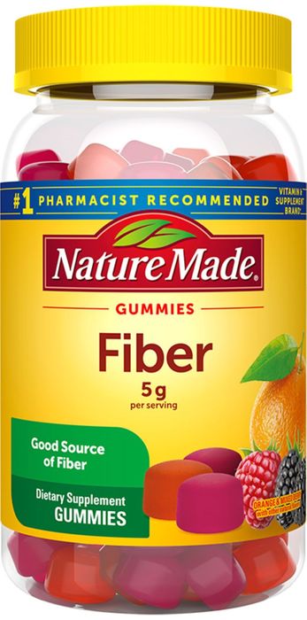 Nature Made Fiber 5g Orange & Berry Gummies 90ct